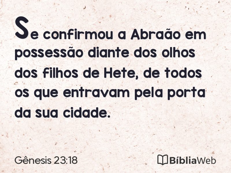 Gênesis 23:18 em imagem para compartilhar