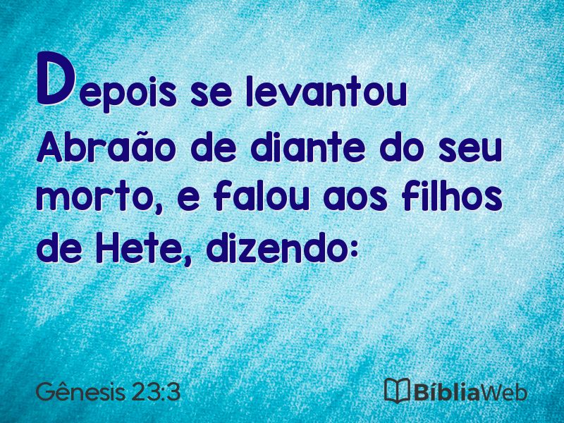Gênesis 23:3 em imagem para compartilhar
