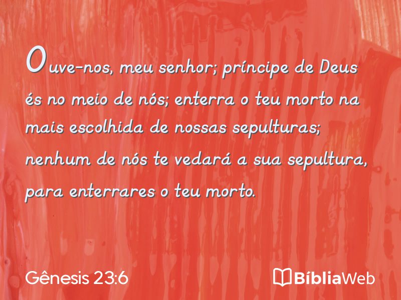 Gênesis 23:6 em imagem para compartilhar