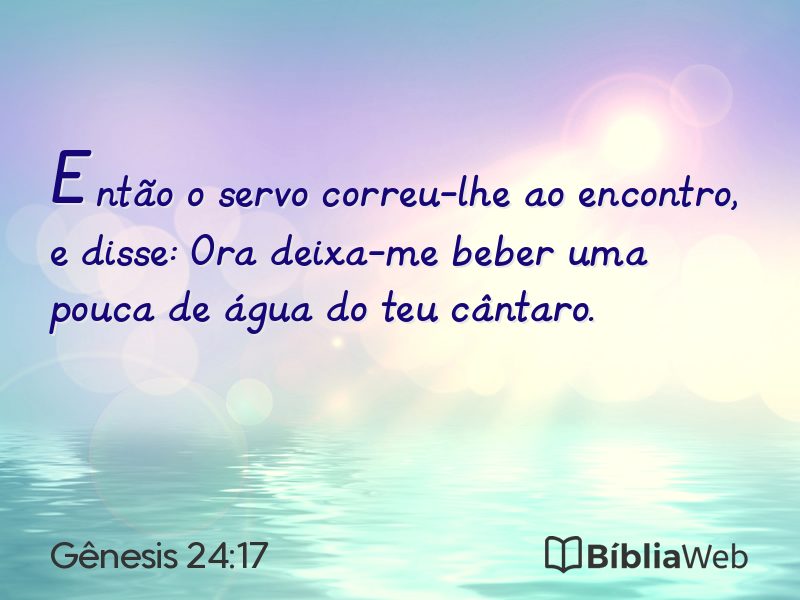 Gênesis 24:17 em imagem para compartilhar