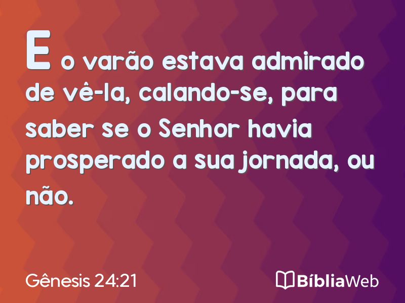 Gênesis 24:21 em imagem para compartilhar
