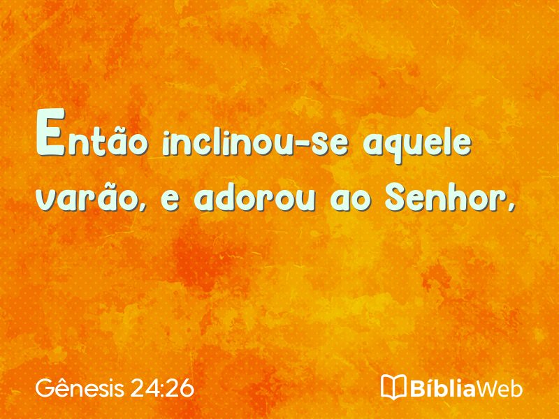 Gênesis 24:26 em imagem para compartilhar
