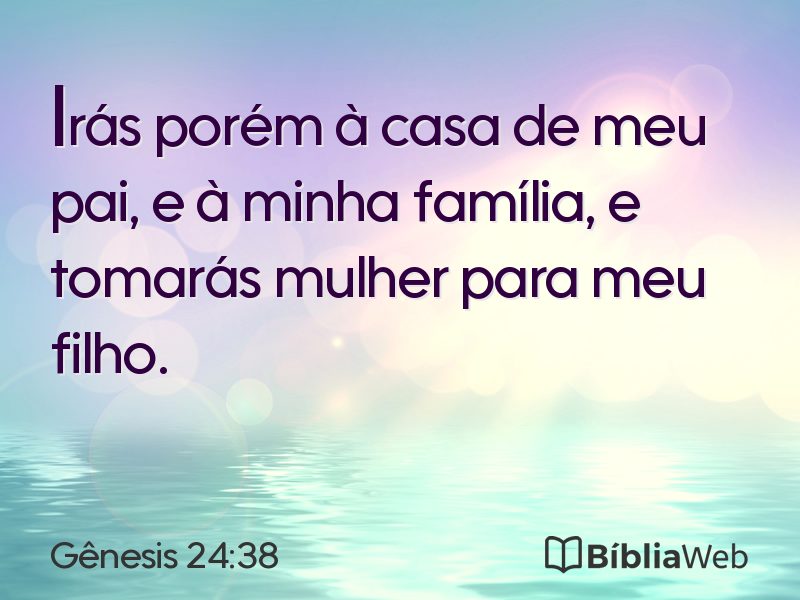 Gênesis 24:38 em imagem para compartilhar