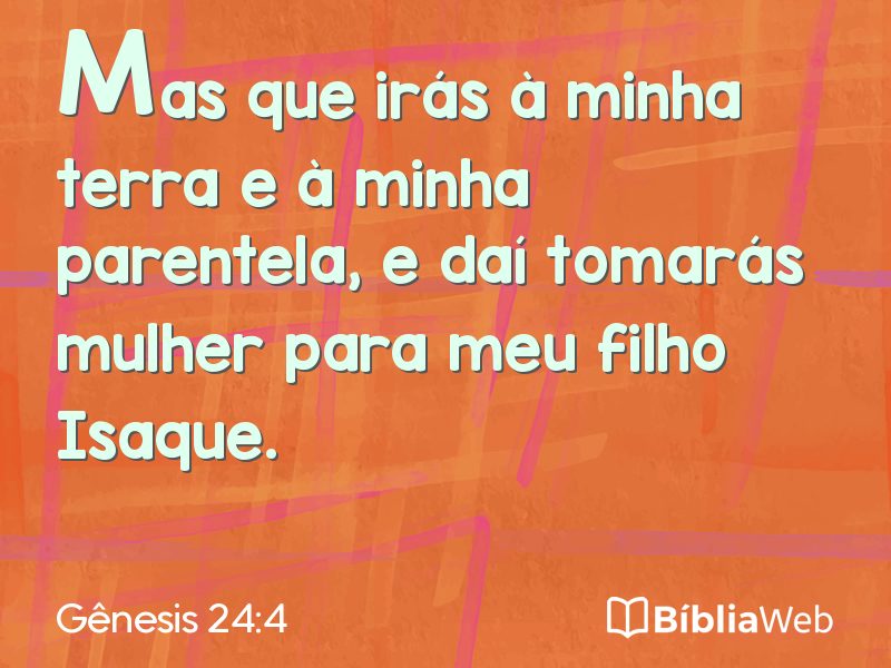 Gênesis 24:4 em imagem para compartilhar