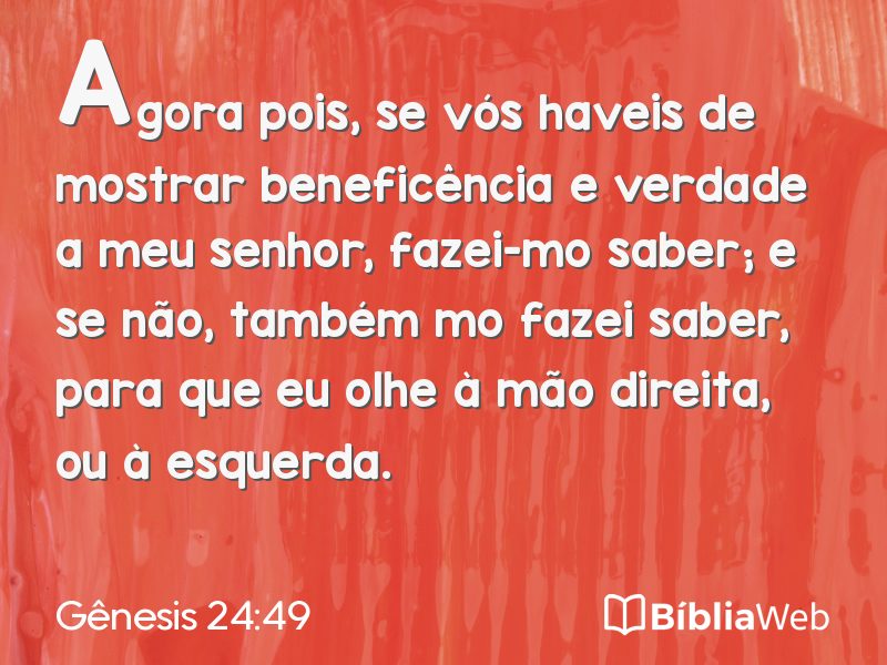 Gênesis 24:49 em imagem para compartilhar