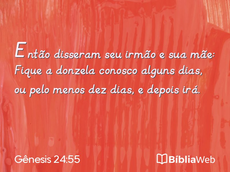 Gênesis 24:55 em imagem para compartilhar