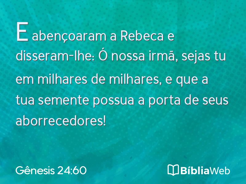 Gênesis 24:60 em imagem para compartilhar