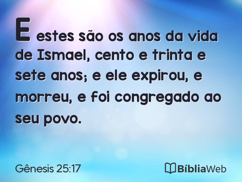 Gênesis 25:17 em imagem para compartilhar