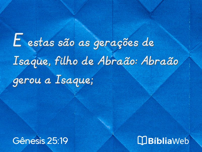 Gênesis 25:19 em imagem para compartilhar