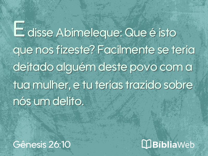 Gênesis 26:10 em imagem para compartilhar