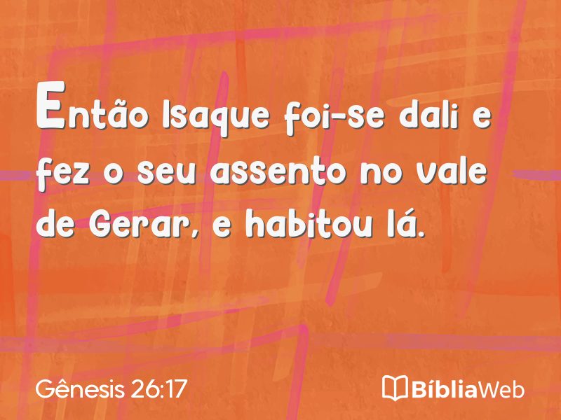 Gênesis 26:17 em imagem para compartilhar