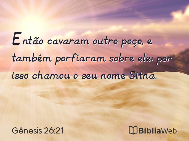 Gênesis 26:21 em imagem para compartilhar