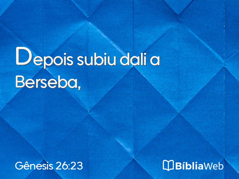 Gênesis 26:23 em imagem para compartilhar