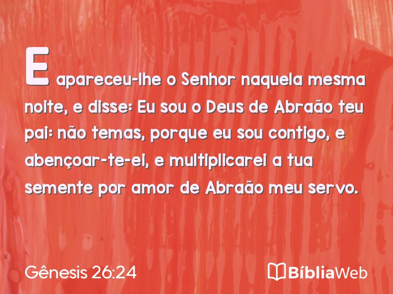 Gênesis 26:24 em imagem para compartilhar