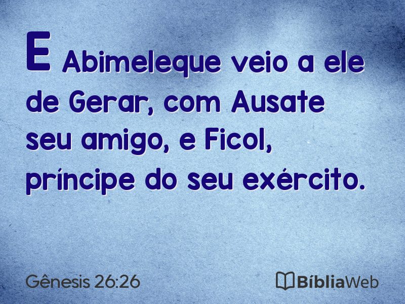Gênesis 26:26 em imagem para compartilhar