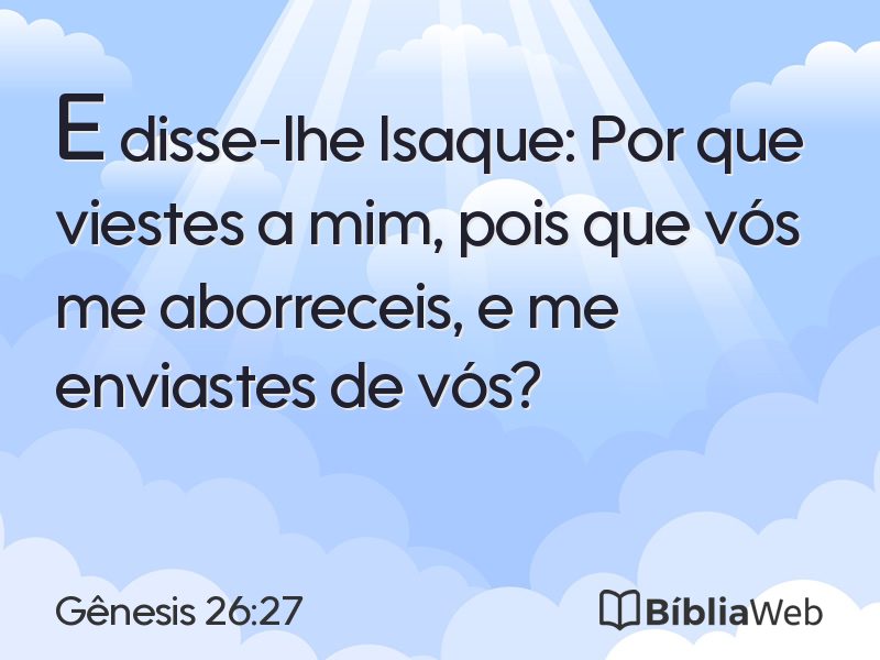 Gênesis 26:27 em imagem para compartilhar
