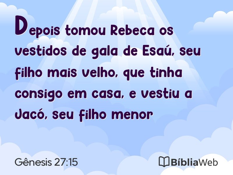 Gênesis 27:15 em imagem para compartilhar