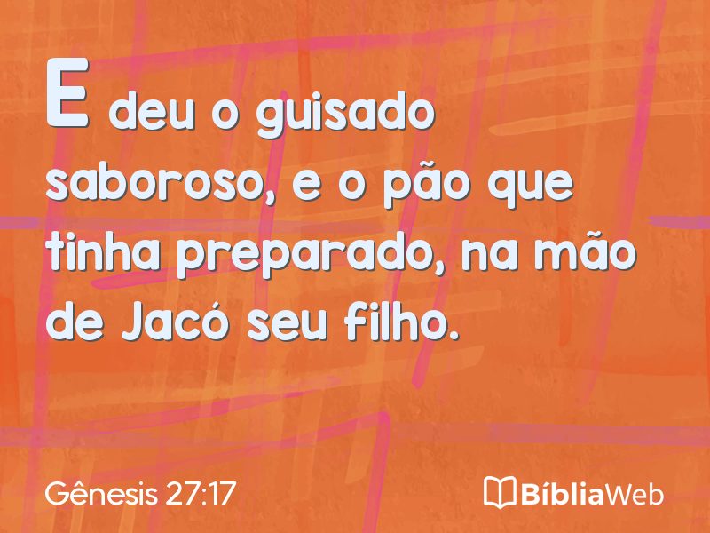 Gênesis 27:17 em imagem para compartilhar