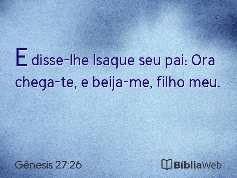 Gênesis 27:26 em imagem para compartilhar