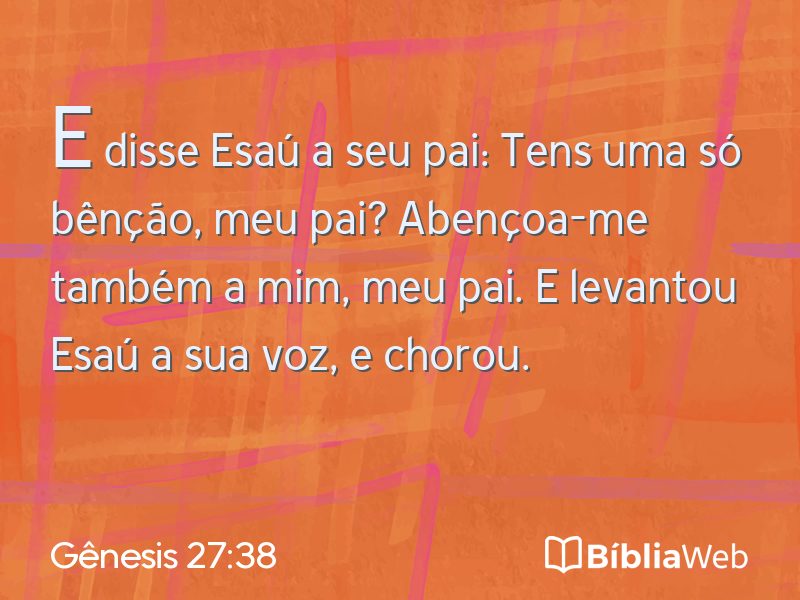 Gênesis 27:38 em imagem para compartilhar