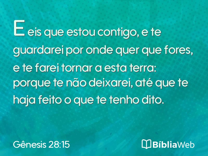 Gênesis 28:15 em imagem para compartilhar