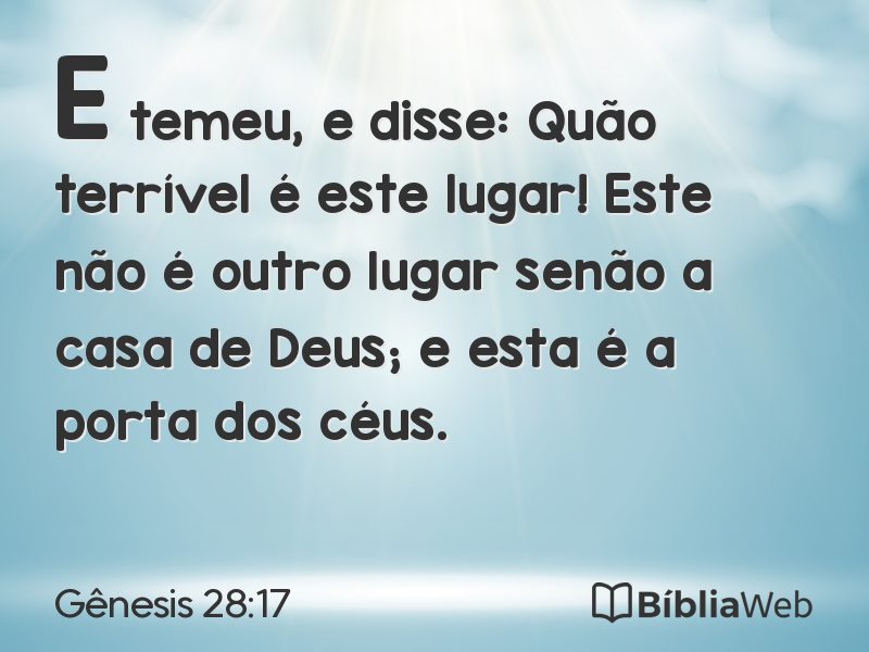 Gênesis 28:17 em imagem para compartilhar