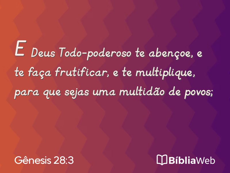 Gênesis 28:3 em imagem para compartilhar