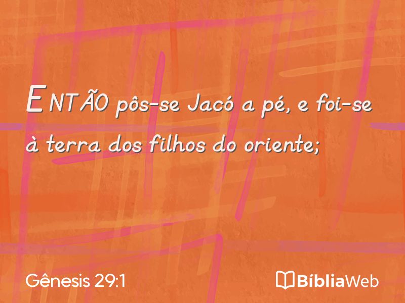 Gênesis 29:1 em imagem para compartilhar