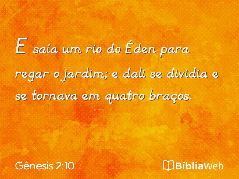 Gênesis 2:10 em imagem para compartilhar