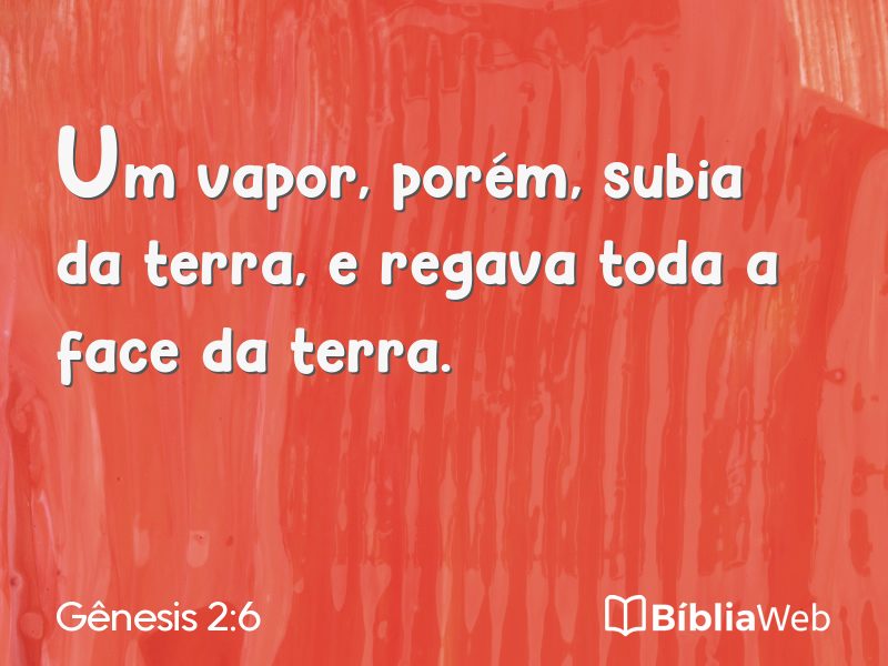 Gênesis 2:6 em imagem para compartilhar