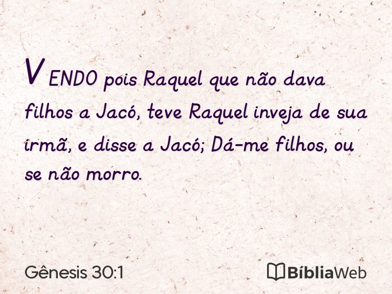 Gênesis 30:1 em imagem para compartilhar