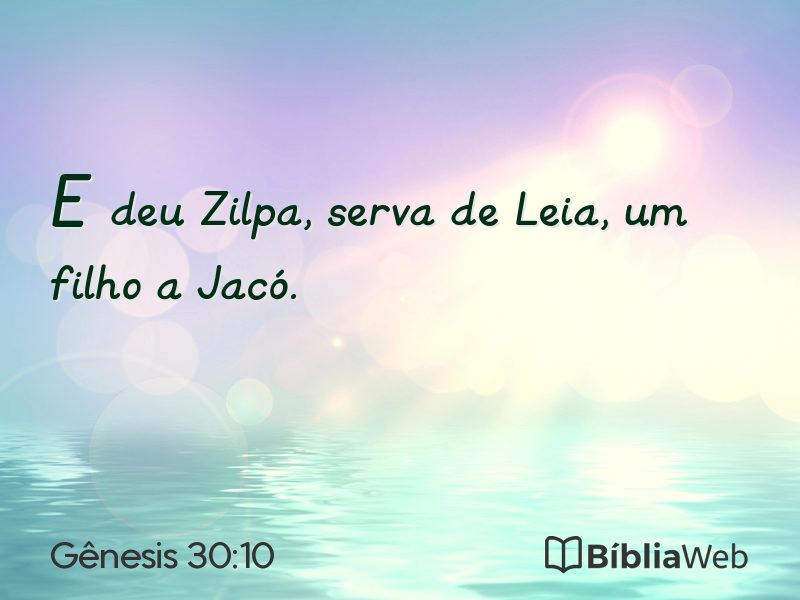 Gênesis 30:10 em imagem para compartilhar
