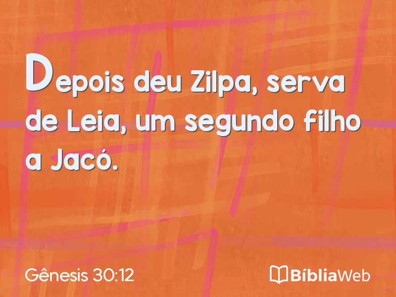 Gênesis 30:12 em imagem para compartilhar