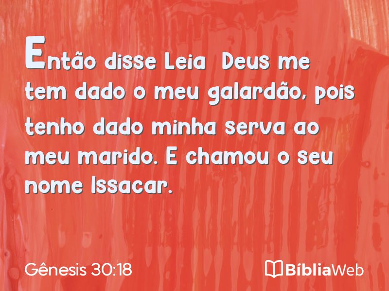 Gênesis 30:18 em imagem para compartilhar