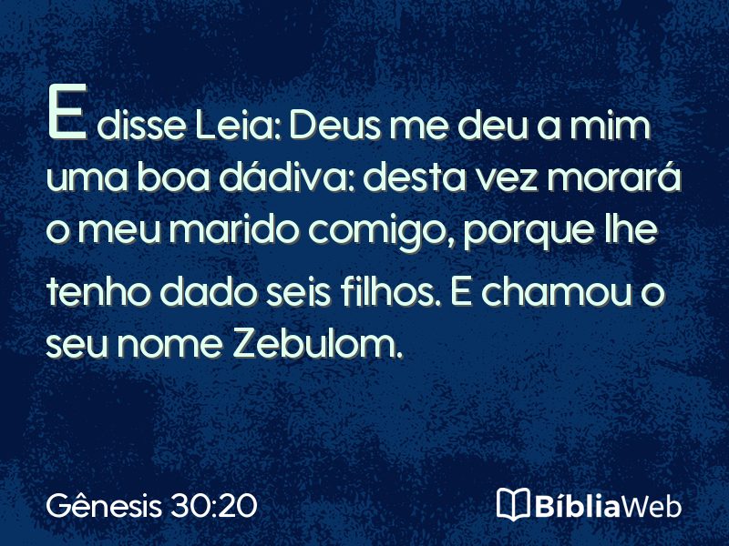 Gênesis 30:20 em imagem para compartilhar