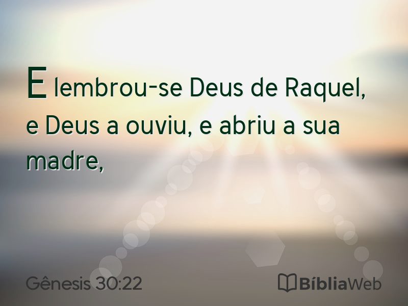 Gênesis 30:22 em imagem para compartilhar