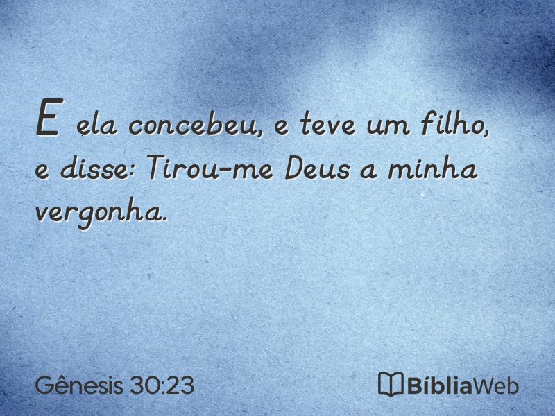 Gênesis 30:23 em imagem para compartilhar
