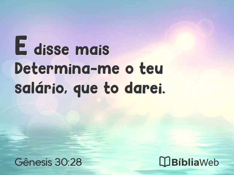 Gênesis 30:28 em imagem para compartilhar
