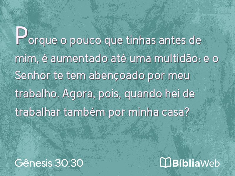 Gênesis 30:30 em imagem para compartilhar
