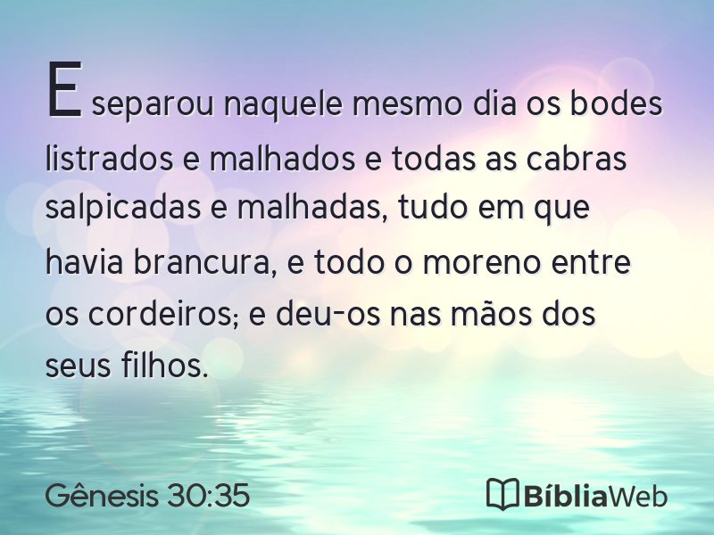 Gênesis 30:35 em imagem para compartilhar