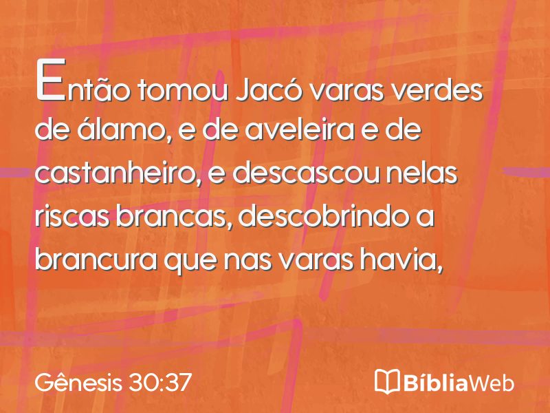 Gênesis 30:37 em imagem para compartilhar