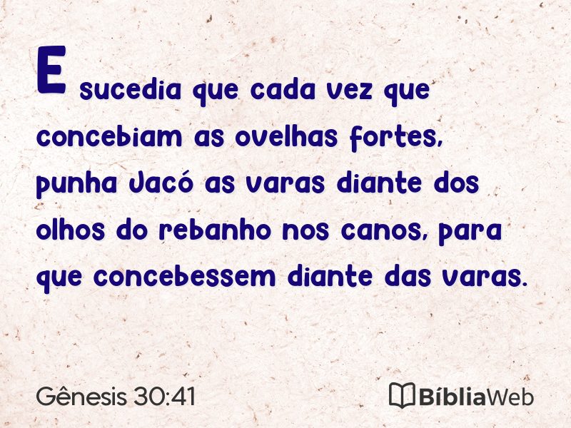Gênesis 30:41 em imagem para compartilhar