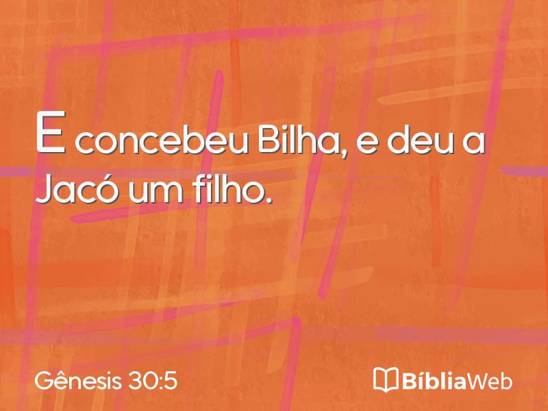 Gênesis 30:5 em imagem para compartilhar