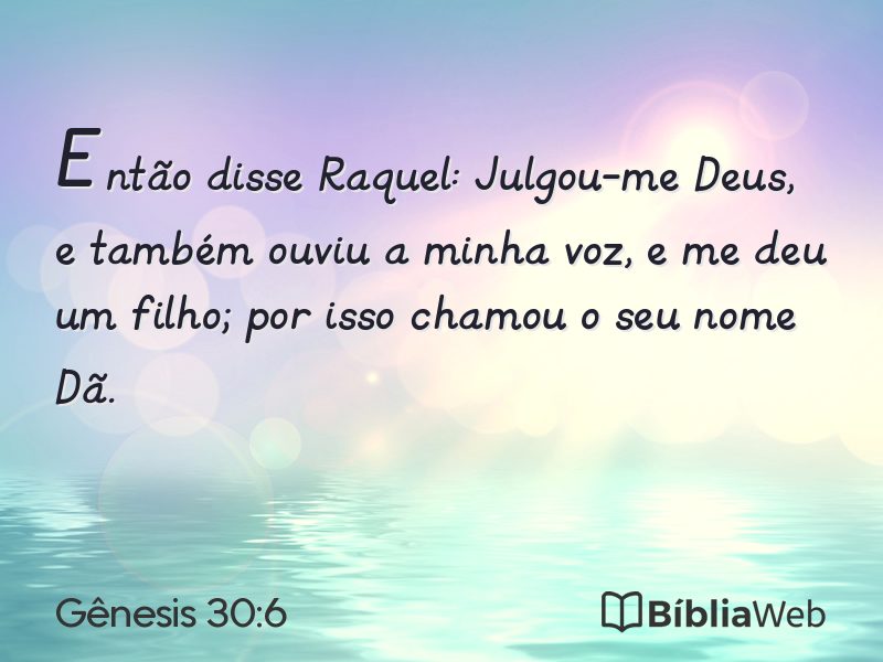 Gênesis 30:6 em imagem para compartilhar