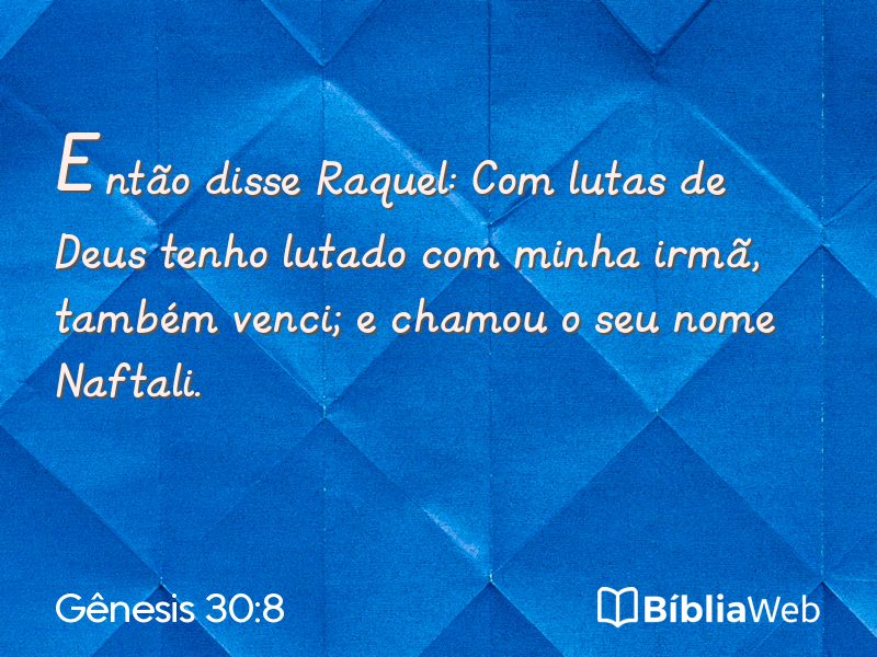 Gênesis 30:8 em imagem para compartilhar