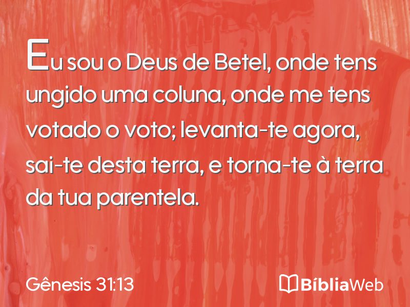 Gênesis 31:13 em imagem para compartilhar