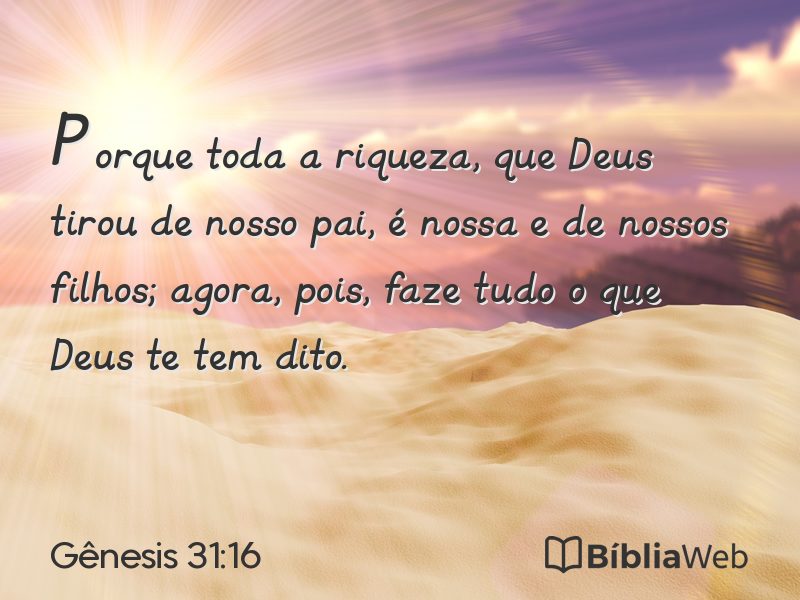 Gênesis 31:16 em imagem para compartilhar