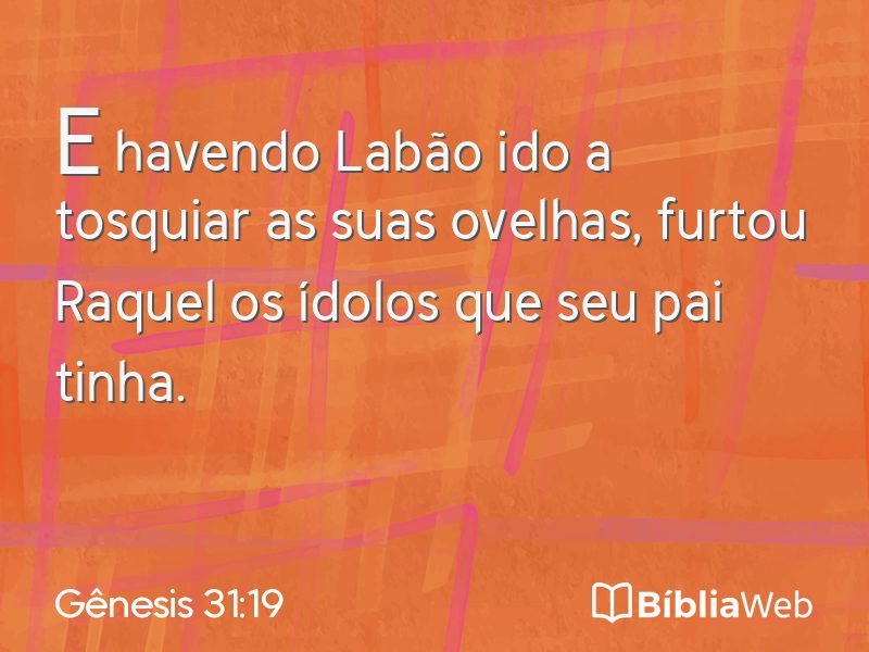 Gênesis 31:19 em imagem para compartilhar