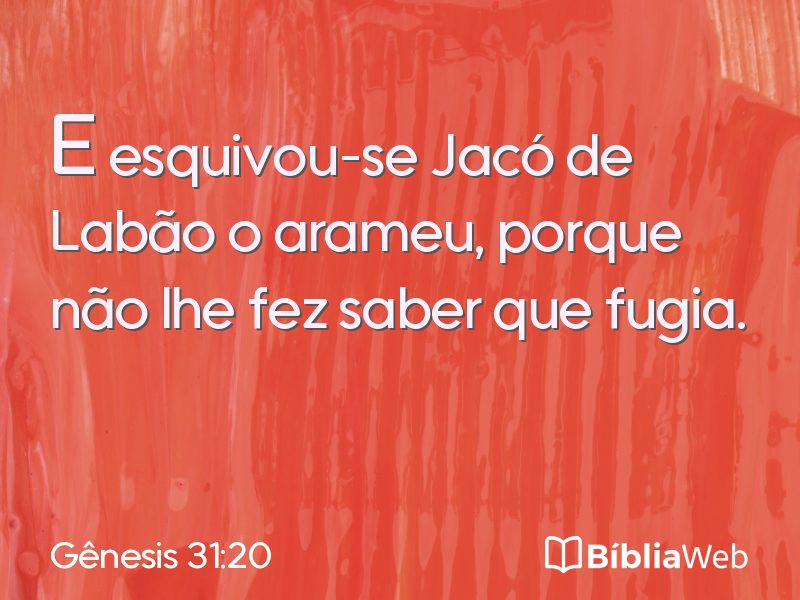 Gênesis 31:20 em imagem para compartilhar