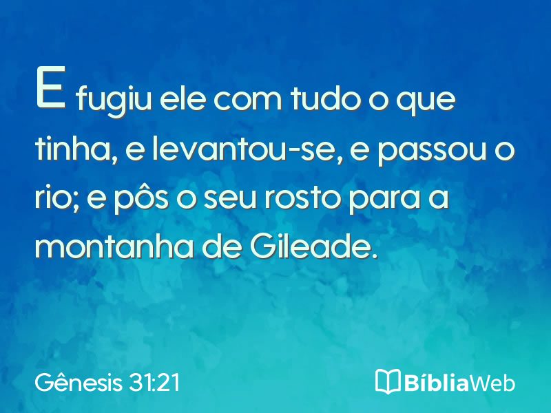 Gênesis 31:21 em imagem para compartilhar